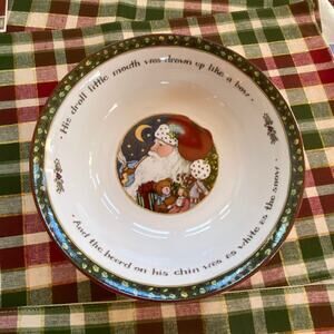 A Christmas Story 9” Porcelain Serving Bowl PRISTINE CONDITION